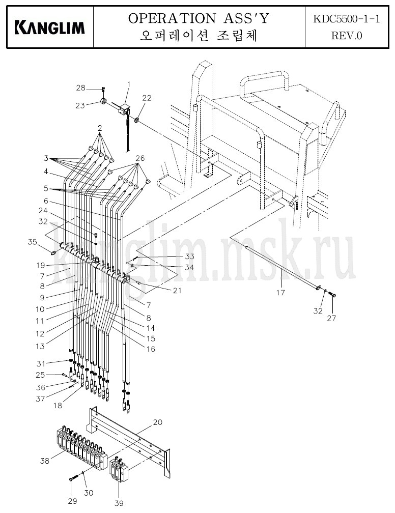 Kanglim KDC 5600 верхнее управление